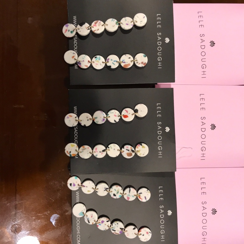 6 pair Lele Sadoughi Earrings